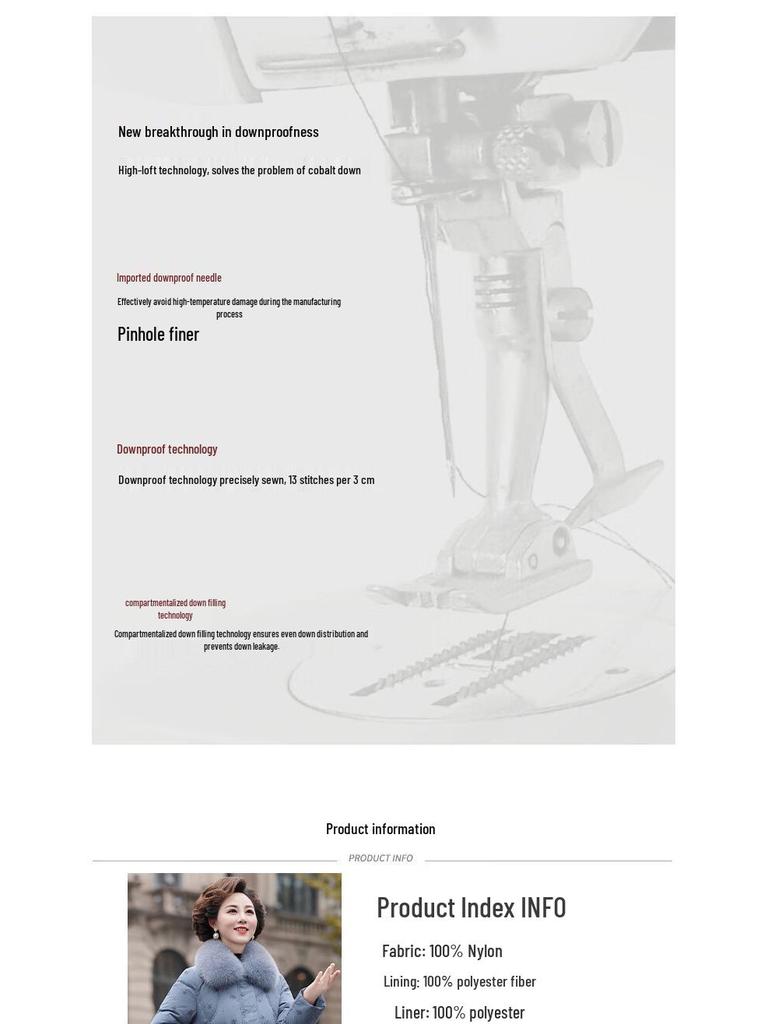 SNOWFLYING Women's Fox Fur Collar Hooded Duck Down Jacket