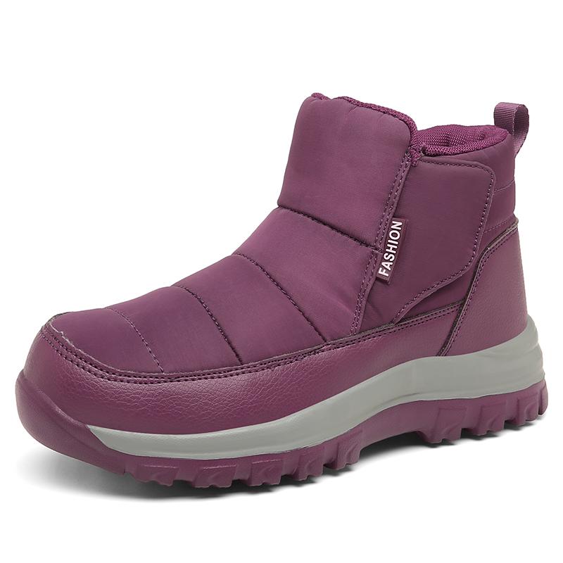 New Warm Plush Men's Snow Boots High Top Men's Boots Non-Slip Outdoor Winter Boots Waterproof Men's Ankle Boots Winter Sneakers