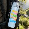 1PC Dont It Always Miss Me Summer 750ml Color Plastic Sports Water Bottle Leakproof Flip Straw Lid Suitable for Sports Office Home Use