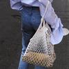 Shopping Bag Foldable Extra Large Capacity Storage Bag Lightweight Cotton Mesh Tote Bag for Grocery Food Toys Clothing