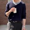 BYMONO [Big Sizes Xl-6Xl] Mono Layered Henley Neck Knit