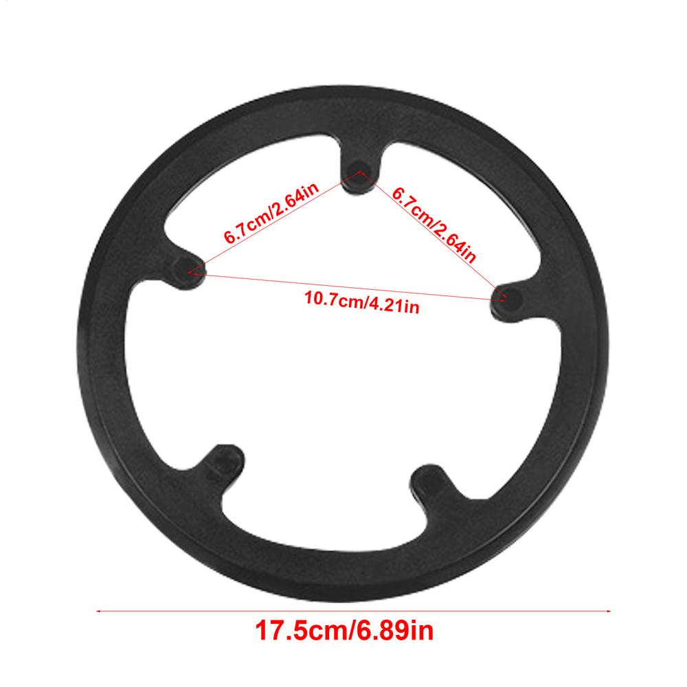 

Bicycle Crankset Protective Cover Crank Chain Wheel Ring Guard Protector Sprocket Ring 40 Teeth 5 Holes чёрный