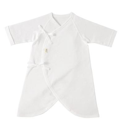 Miki House Hot Biscuits Combi Undershirt, Boys and Girls, Newborn, Baby Clothes, White, 60cm, 70-2308-499