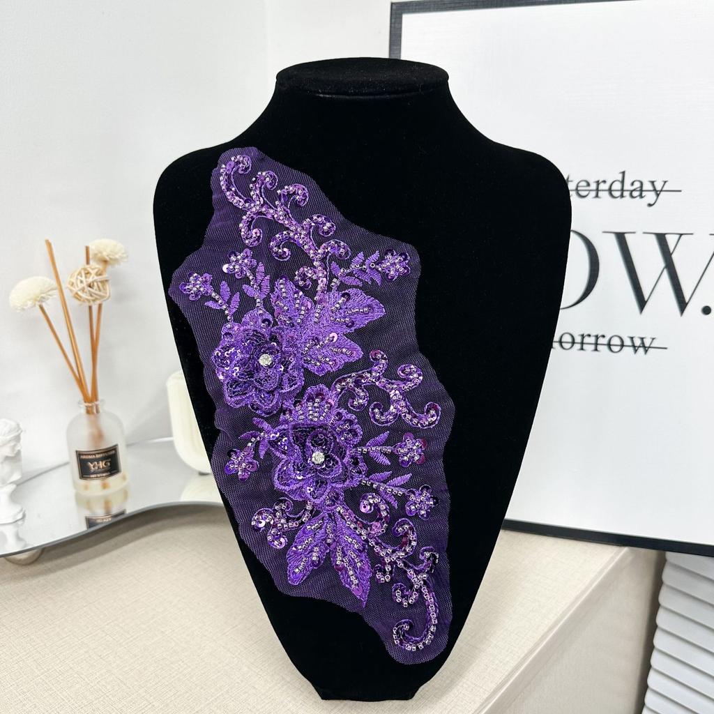 Heavy Industry Embroidery Colorful Beads Decal Decorative Accessories Three-Dimensional Flowers Nail Beads To Flowers