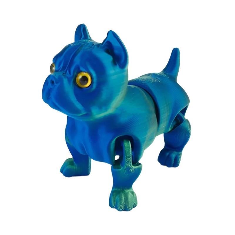 Kolorowe Zwierzątka Rękodzieło Zabawka dla Dzieci Piesek Drukowany 3D Dla Psa Ulga w Stresie Wspieranie Pielęgnacji Jamy Ustnej i Rozrywka