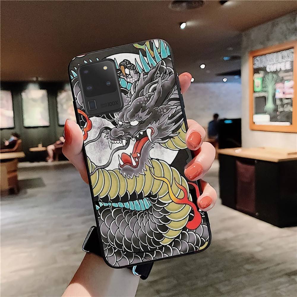 Chinese Dragon Phone Case For Samsung S 24 Fe 25 Ultra Plus 20 Lite 21 30 22 23 24 22 Ultra 5G Fundas