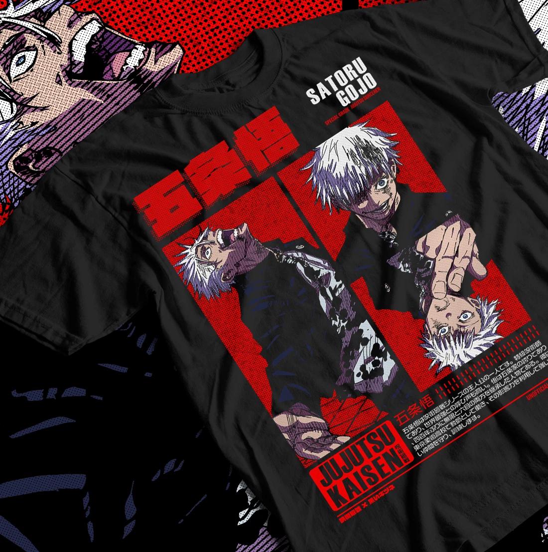 Футболка Jujutsu Kaisen Prison Realm Футболка Годжо Сатору Аниме Манга Подарочная Футболка L