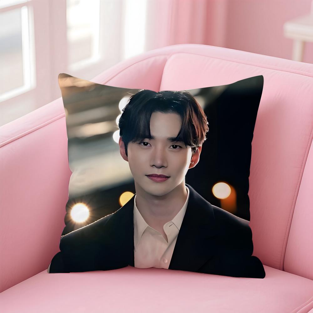 singer charismatic JJunho Cushion Cover Pillow Case Soft Skin Friendly Fabric Concealed Zipper