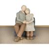 Couple Anniversary Sculpted Hand-Painted Figure Gifts Husband and Wife Wedding Figurine Gift, Happy 10th - 80th Anniversary Statue for Him and Her