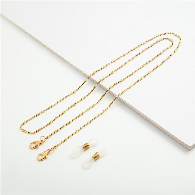 

Fashion Glasses Chains For Women Men Black Gold Silver Alloy Beads Antislip Hangs Mask Strap Sunglasses Lanyard Eyewear Accessor золотой