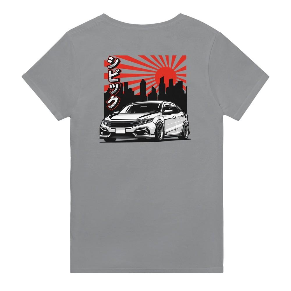 JDM Heavyweight Cotton Crewneck T-Shirt with Classic Fit for Everyday Casual Wea Unisex T-Shirt XL