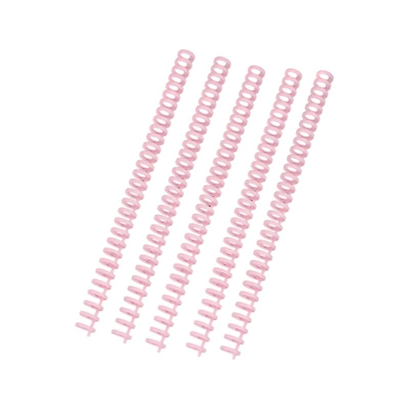 5Pcs 12mm Plastic Binding Comb 30 Rings Binding Coil 30-Rings Binder Spine for Refillable Journal Planner Notebook