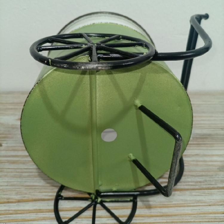 Iron Sheet Bucket Retro Flower Pot Courtyard Vase Home Furnishings Garden Decorate Garden Supplies Display