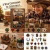 Christmas Advent Calendar Box Set with -Day Countdown and 2D Festive Design