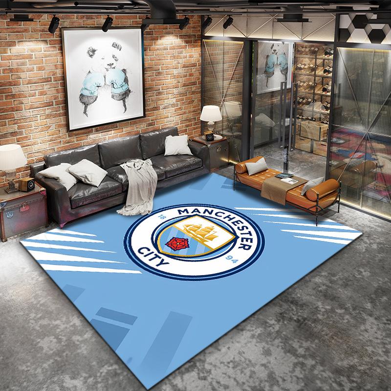 Manchester City Fc Pulse Carpet Rug For Living Room Bedroom Home Sofa Decoration Kids Play Nonslip Floor Mat