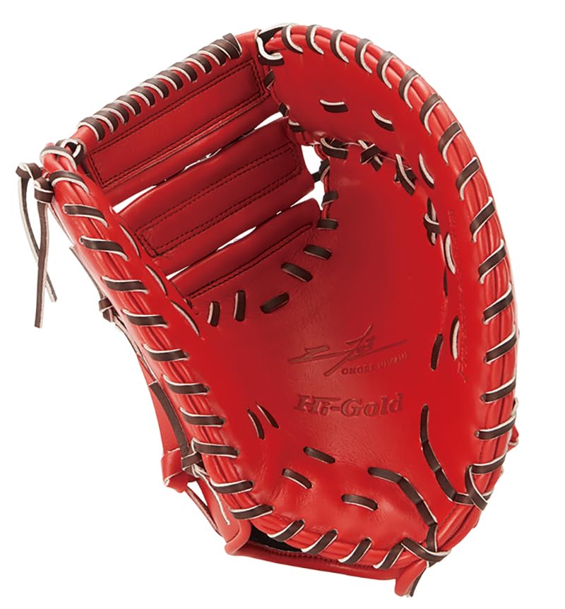 HI-GOLD Kojiki OKG-510F SR Brennendes Orange (LH) Baseballhandschuh für First Base, Rechtshänder