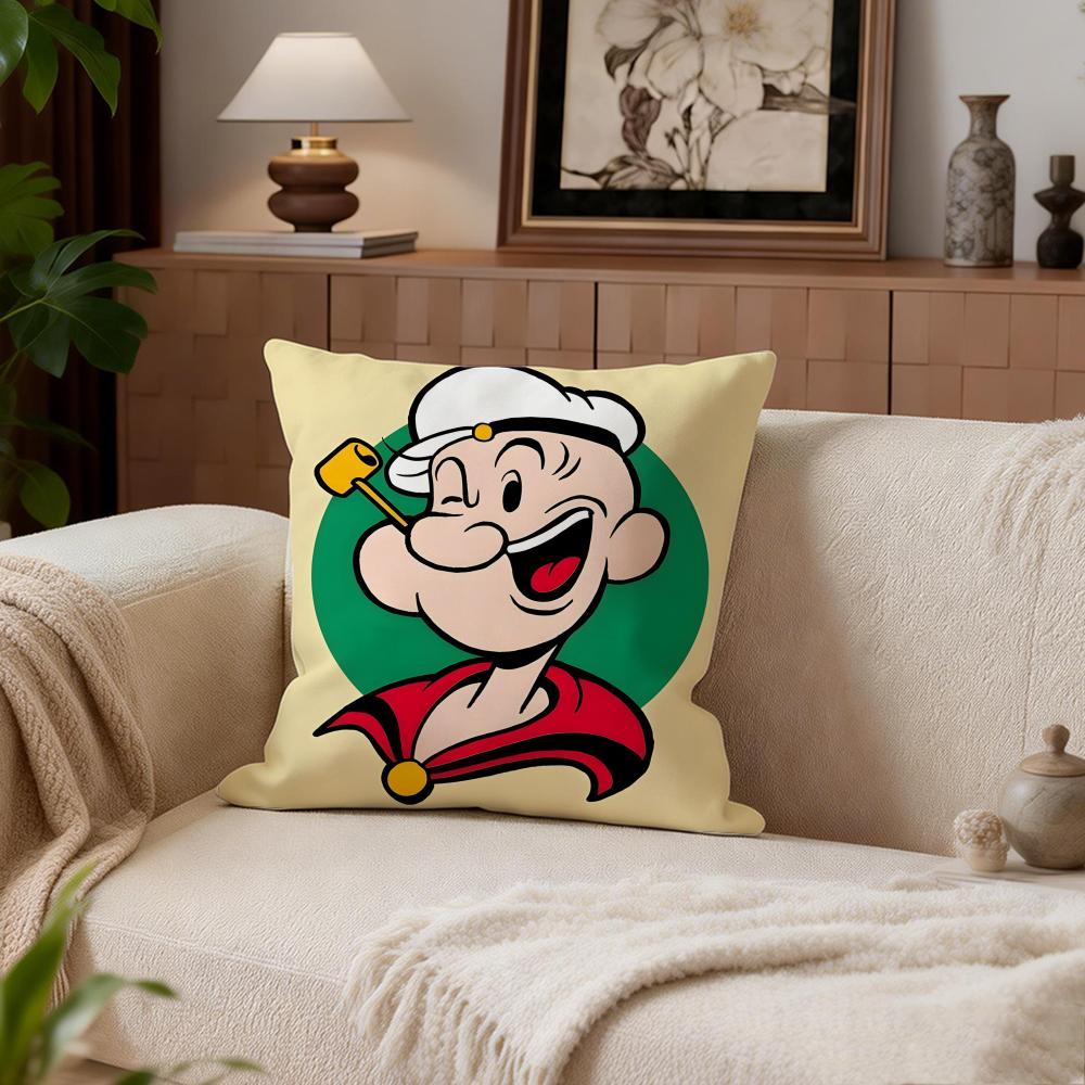 Classic Popeye the Sailor Cushion Cover Cushion Cover Set 4Pcs 50x50 45x45 40x40 Pillowcase Decorative Sofa Home Decor