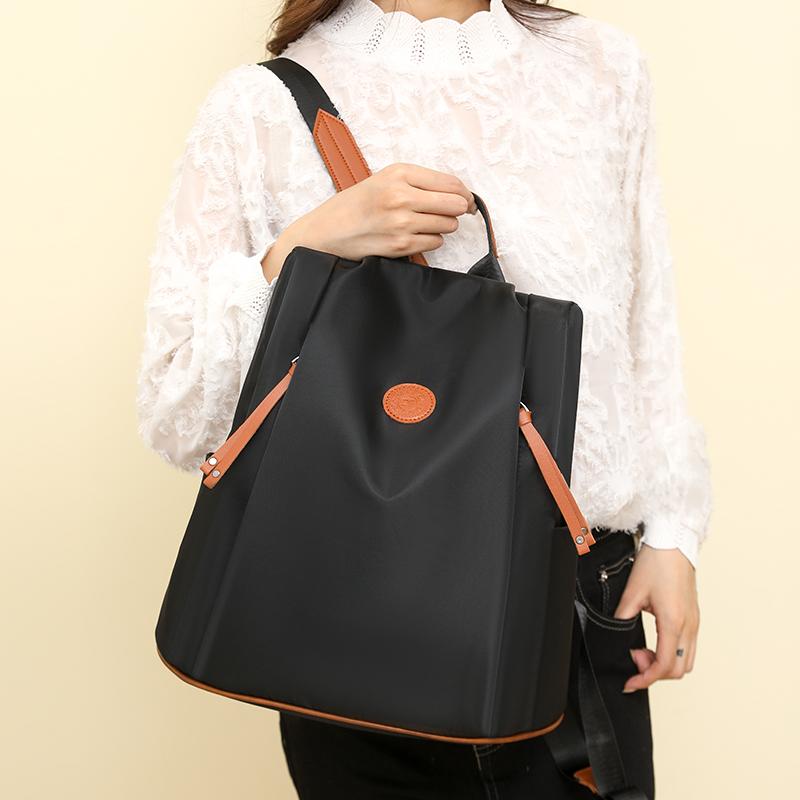 Women's Lightweight Nylon Backpack Travel Small Backpack Crossbody Bag