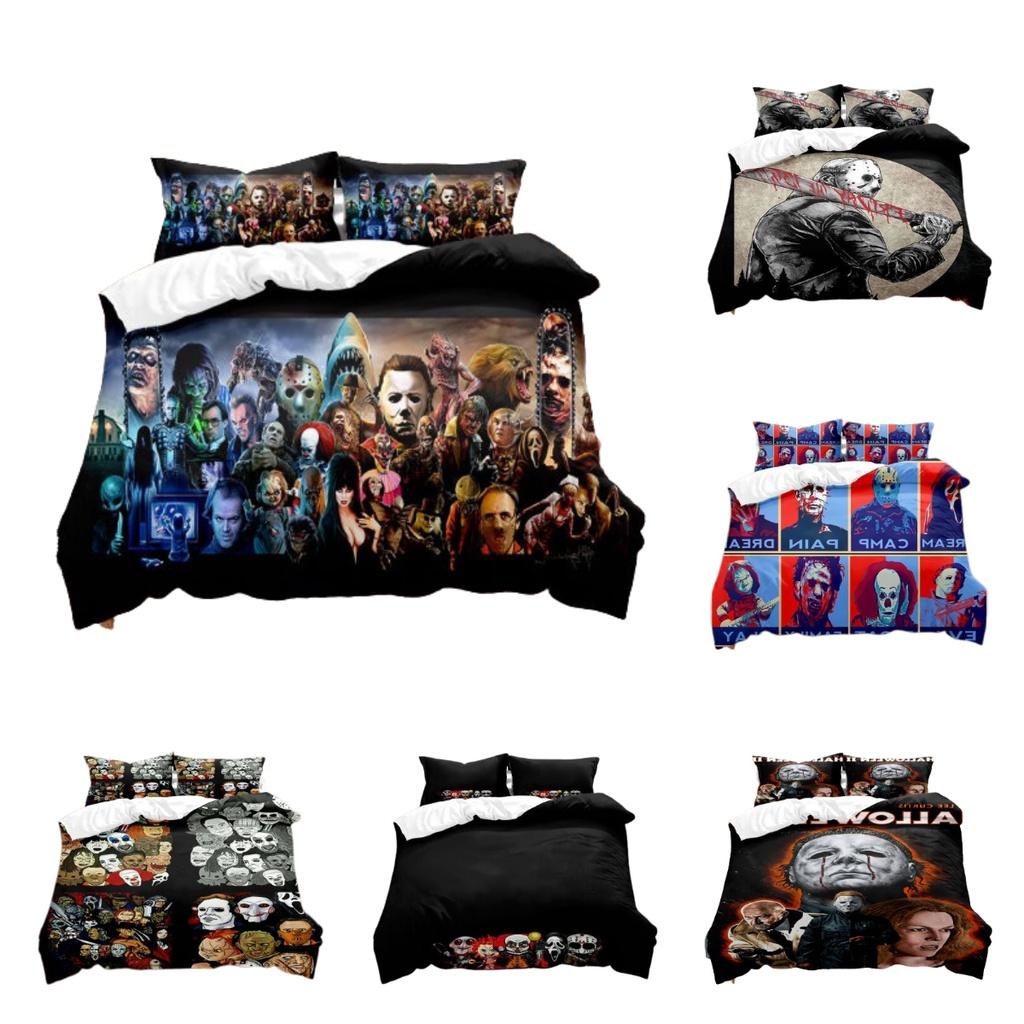 High-quality Bedding Set With Terrifying Character Prints Speed Sell Wish Export
