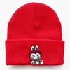 Autumn and winter trendy cartoon knitted hats for men and women labubu Embroidered student knit hat, warm hat