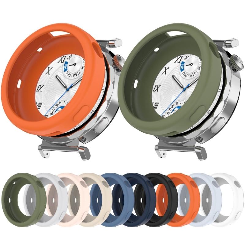 Smartwatch Border Silikonhülle Uhrenrahmen Bumper Gehäuse Schale für Watch GT5 GT4 41mm Schutzhülle