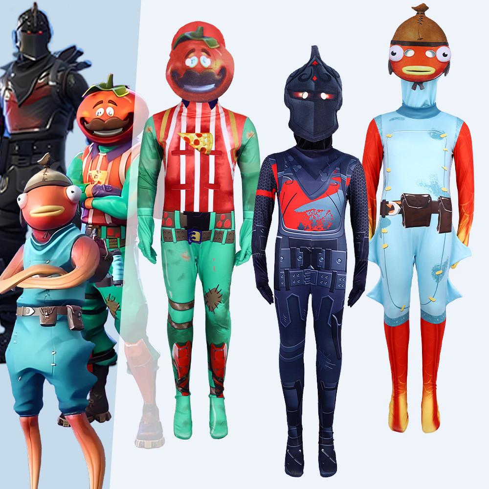 Cosplay Silk Tomatohead Jumpsuit Girls Role Playing Gaming Costumes