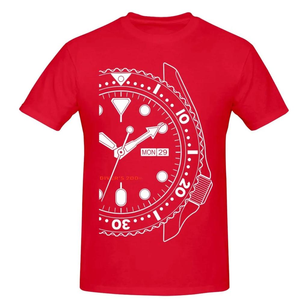 Casual Loose T-Shirt Fashion Crew Neck Short Sleeve Brand Clothing Streetwear for Seiko Skx007 Watch Fans Unisex T-Shirt