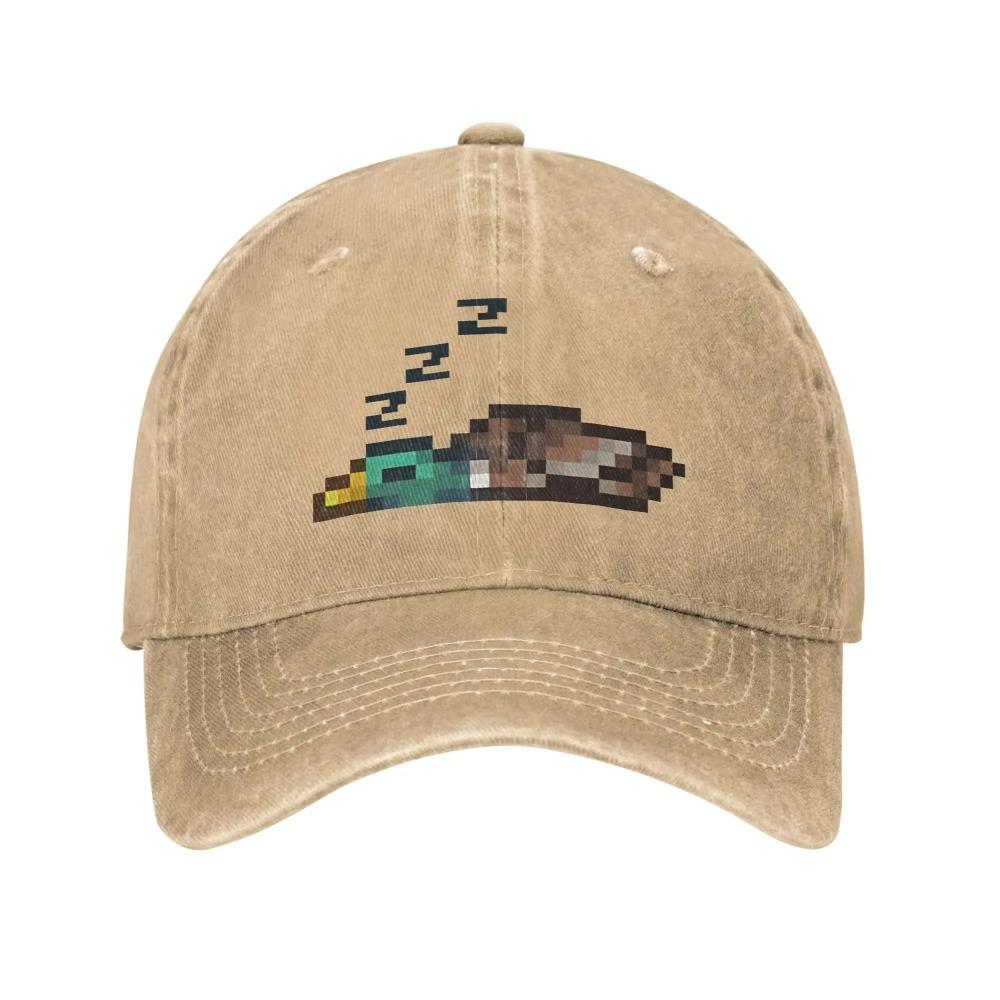 Summer Terraria Game Baseball Cap Sun Sun-Proof Custom Logo Washed Trucker Hat Men Women Trendy Outdoor Sport Baseball Caps