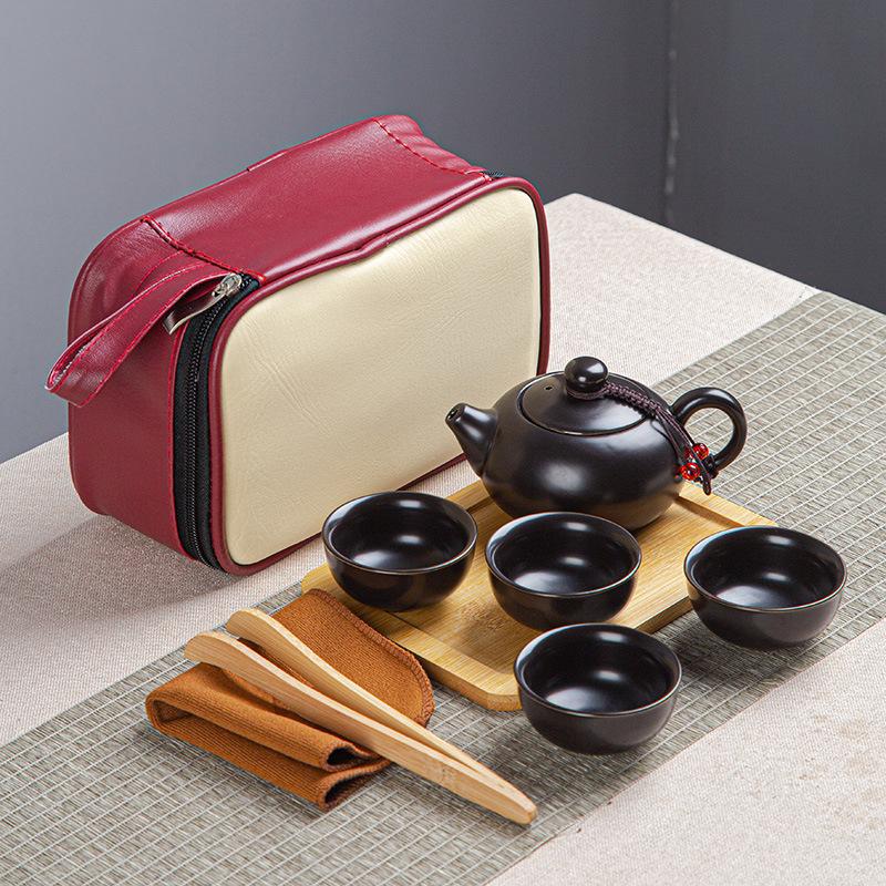 Tragbare Keramik Kuaike Tasse Ein Topf Zwei Tassen Reise Tee Set Haushalt Teekanne Teetasse Kleines Set Geschenke