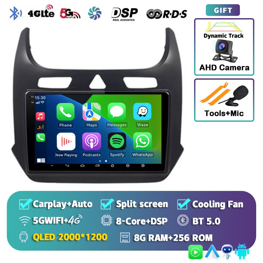 Android 14 Carplay Car Radio for Chevrolet Cobalt 2 2011-2018 Multimedia Video Player WIFI+4G GPS 2Din DVD Head Unit Stereo QLED