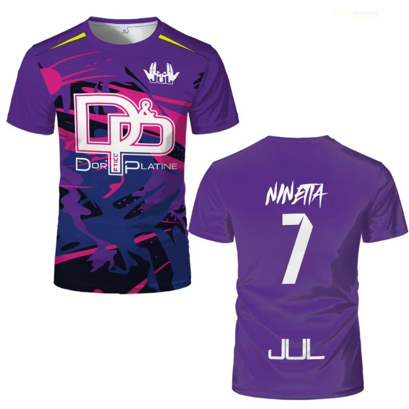 New Summer Maillo Jul T-shirt Youth Training Breathable Quick Drying Football Jersey Men's Custom Outdoor Sports Tops Fan Gifts