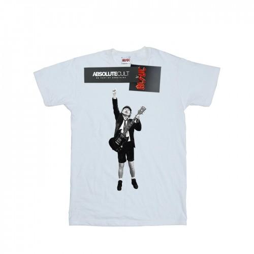 

AC/DC Womens/Ladies Angus Young Cut Out Cotton Boyfriend T-Shirt L