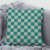 Checkerboard Grid Pillow Case Square Pillow Bedroom Sofa Leisure Comfort Cushion Car Living Room Home Decoration 40X40