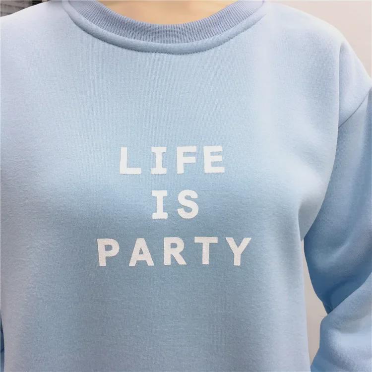 Women's 2021 Korean Style Autumn/Winter Letter Print Loose Long-Sleeve Thickened Sweatshirt