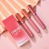 Long-Lasting Velvet Matte Lipstick 3Pcs – Water Resistant Daily Liquid Lip Color