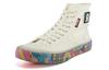 Men's Sneakers Craig&Karl x Kappa Trendy Slip Resistant Abrasion Resistant High top Canvas Shoes Unisex Ecru,