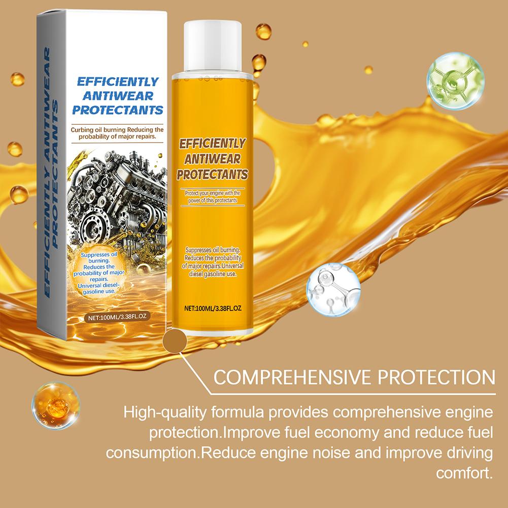 Engine Protective Agent Oil - 100ml Automotive Protective Anti-Wear Oil For Car SUV Engine Protection Car Cleaning Maintena H4P4