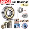 10Pcs 608ZZ Deep Groove Ball Bearing Double Shield Skateboard Ball Bearings 8x22x7mm for Skateboards Inline Skates Scooters