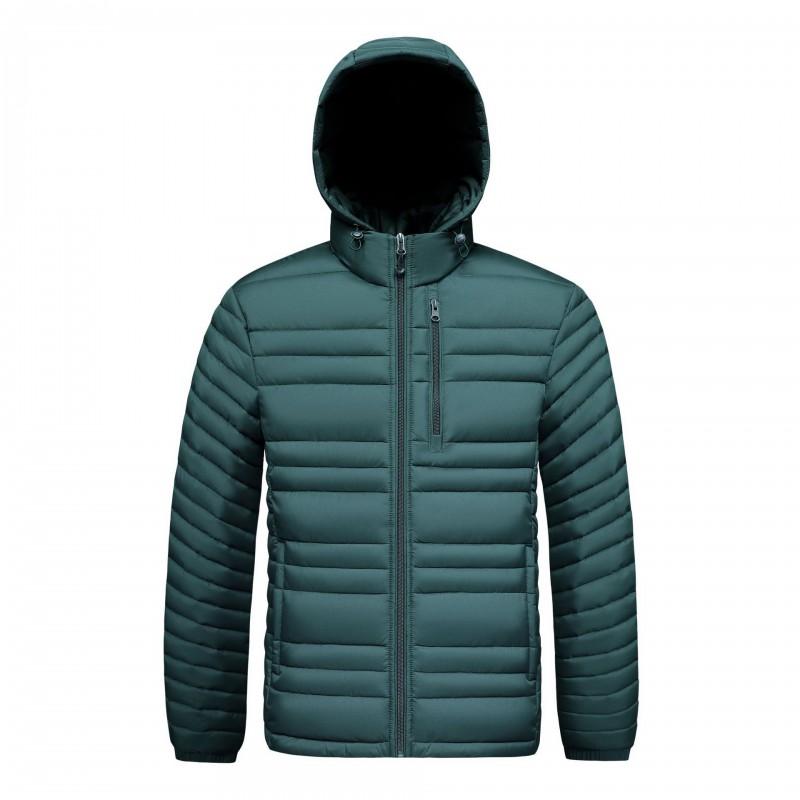Mens Removable Hood Lightweight Warm Puffer Cotton Coat Casual Winter Outerwear