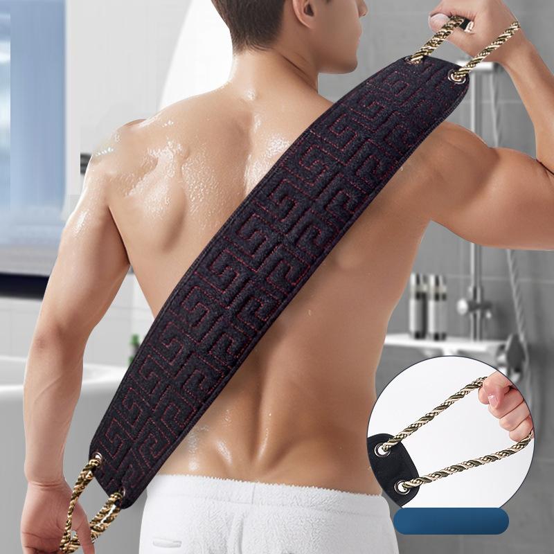 Men's Back Special Bath Towel Strong Mud Rubbing Artifact Household Coarse Sand Long Strips For Rubbing Back Bathing
