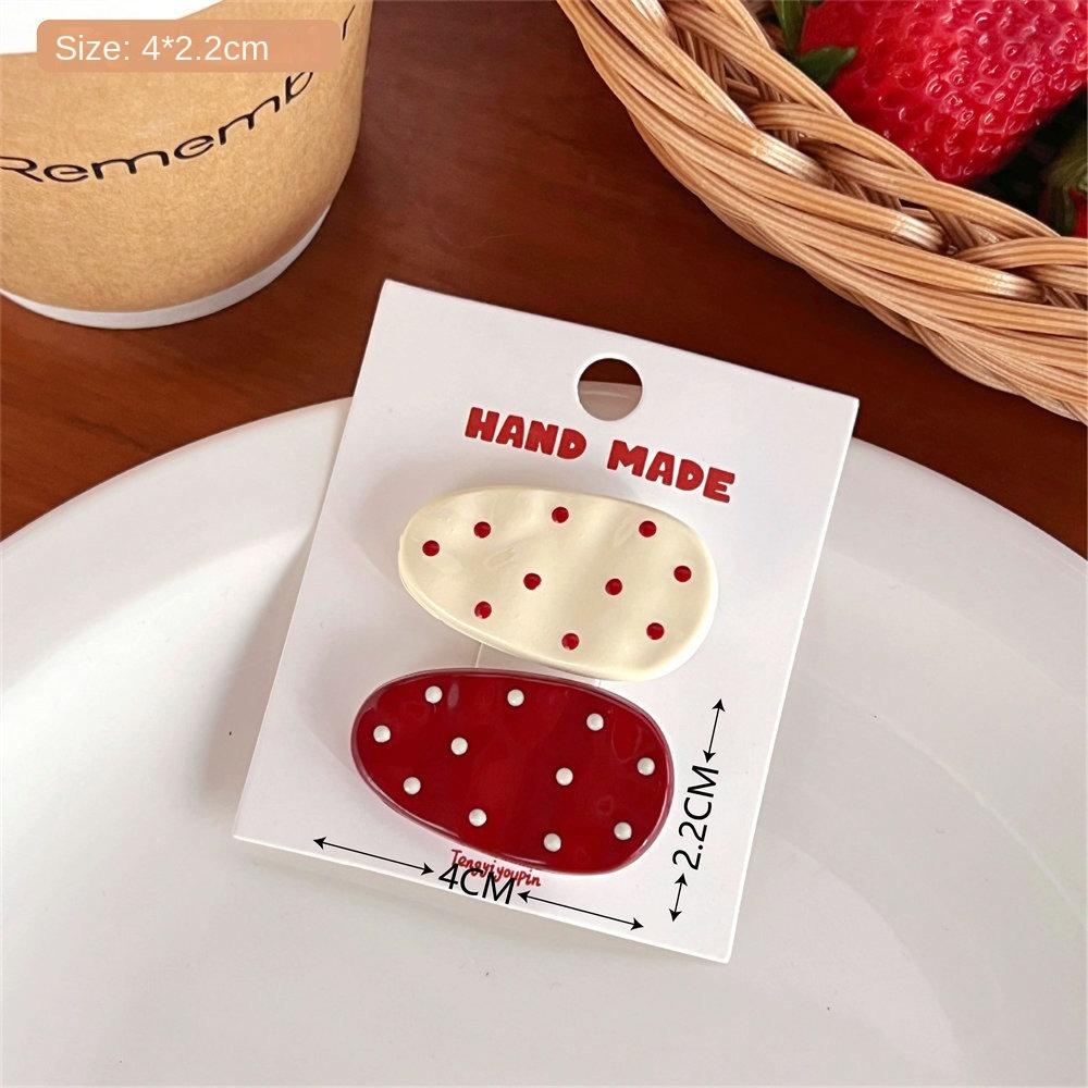 Star Headwear Red Duck Billed Clip New Broken Hair Clip  Gift