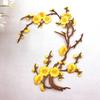 Cherry Blossom Iron Patch Iron-on Blossom Plum Applique Patch Embroidered Floral Patch for Jeans Garment Jackets Backpacks Clothes DIY Crafts