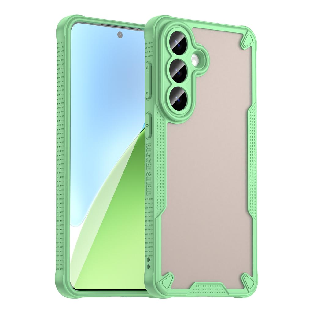 For Samsung Galaxy S26+ Case PC + TPU Semi-Transparent Frosted Finish Protective Phone Cover