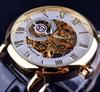 Forsining Men's Retro Skeleton Mechanical Watch