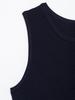2025 Spring Women's European & American Slim Knit Sleeveless Single-Breasted High-Waisted Dress