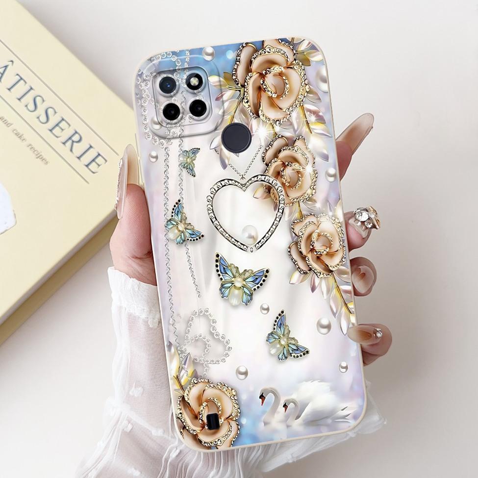 For Realme C21Y RMX3261 RMX3263 C25Y RMX3269 Cover For Realme C21Y Case Cute Cat Funny Cool Fashion Silicone Shockproof Bumper