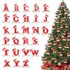 A-Z Christmas Acrylic Letter Pendant Christmas Decorations for Home 2026 DIY Cristmas Tree Ornaments Navidad Gifts New Year 2026