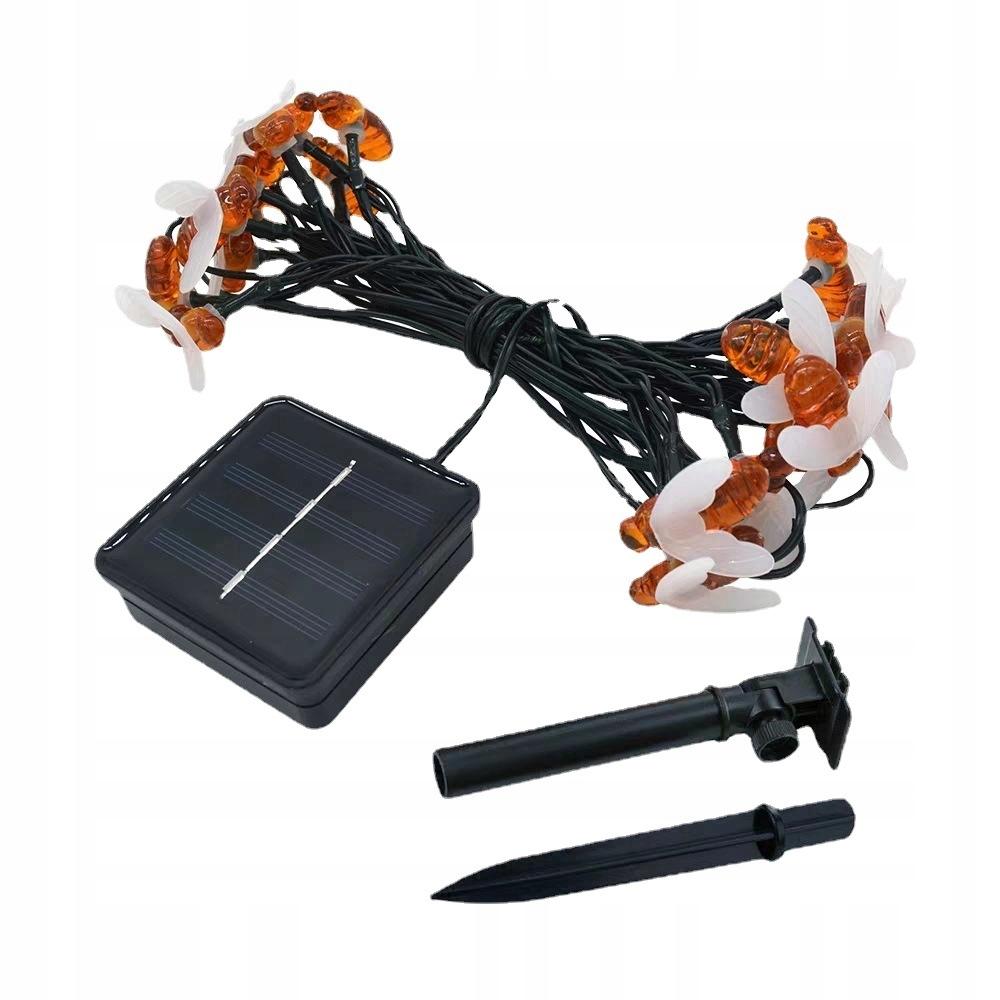 Solar Garden Lamps Set 5 Meters 20 Led Bees Cold