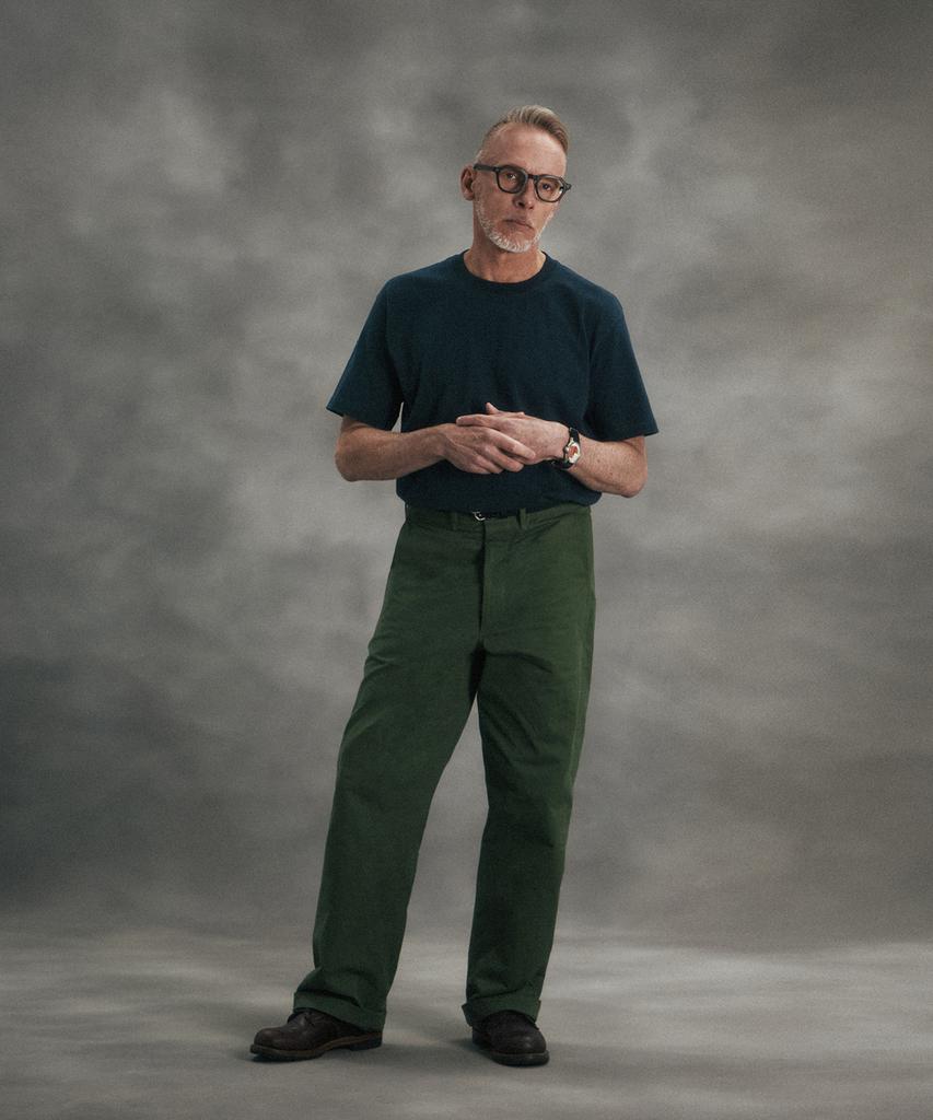 Beulonseun 9Oz Usa Cotton Tubular Tee Dark Green