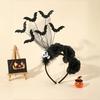 Spider Web Halloween Headband Black Artificial Flowers Party Role-playing Accessory  Dress Up